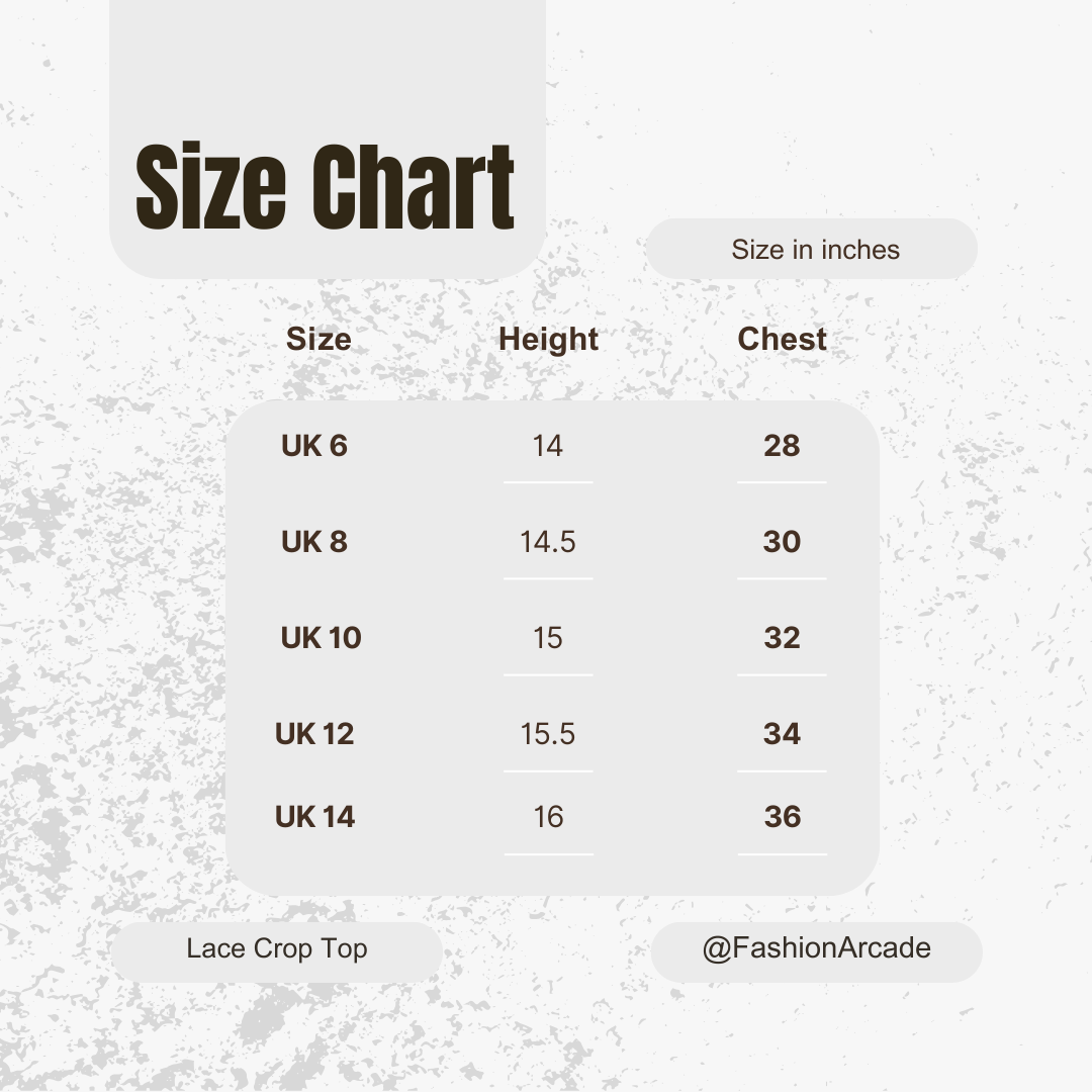 Lace Crop Top - Maroon