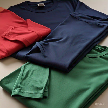 Long Sleeve Plain T-shirt