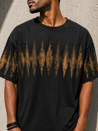 Shadow Diamond Tie-Dye Oversized Tee