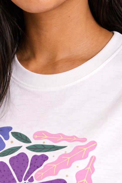 Lavender Bloom Oversized Tee