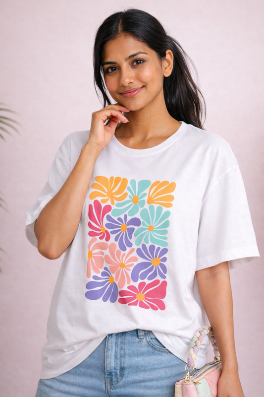 Flora Candy Oversized Tee