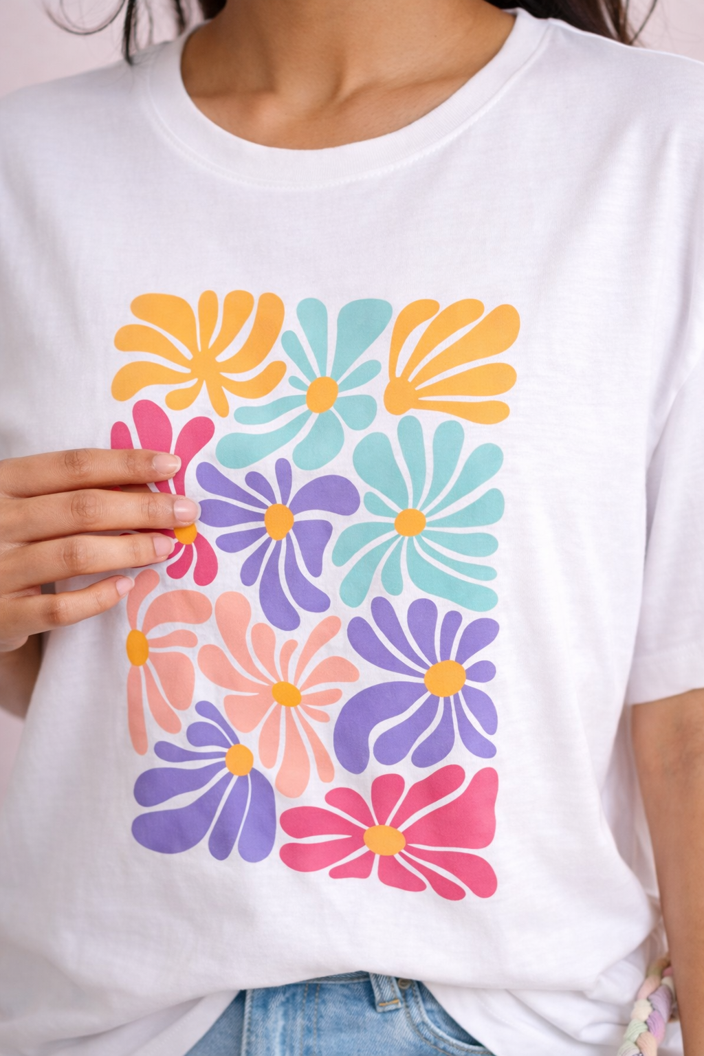 Flora Candy Oversized Tee