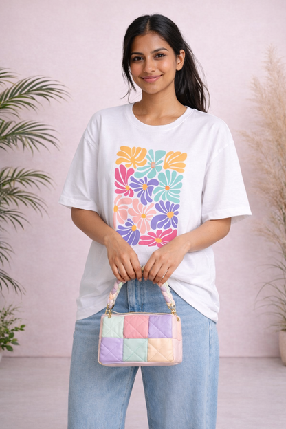 Flora Candy Oversized Tee