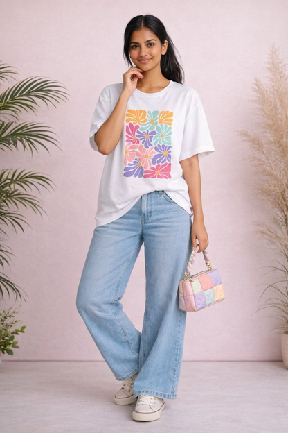 Flora Candy Oversized Tee
