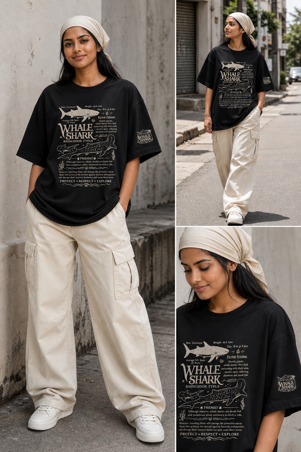 Whale Shark oversized Tee