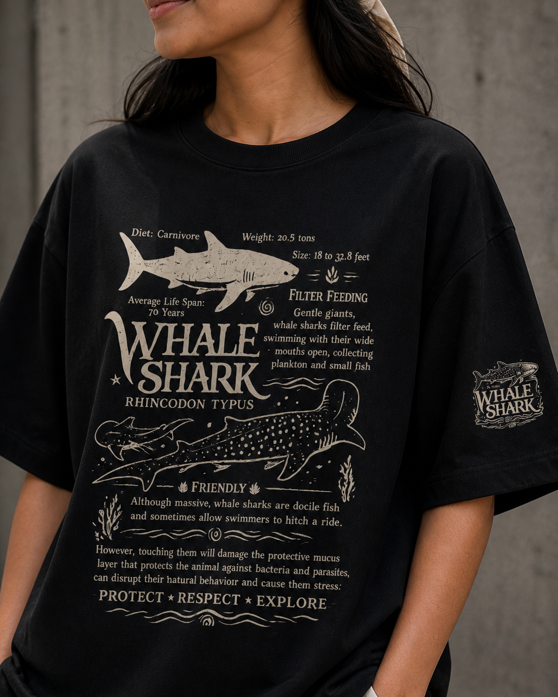 Whale Shark oversized Tee