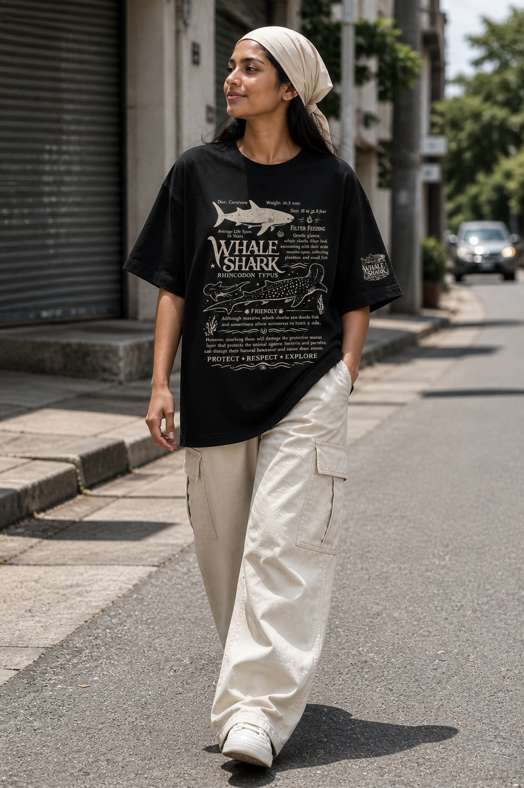 Whale Shark oversized Tee