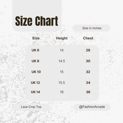 Lace Crop Top - Light Blue