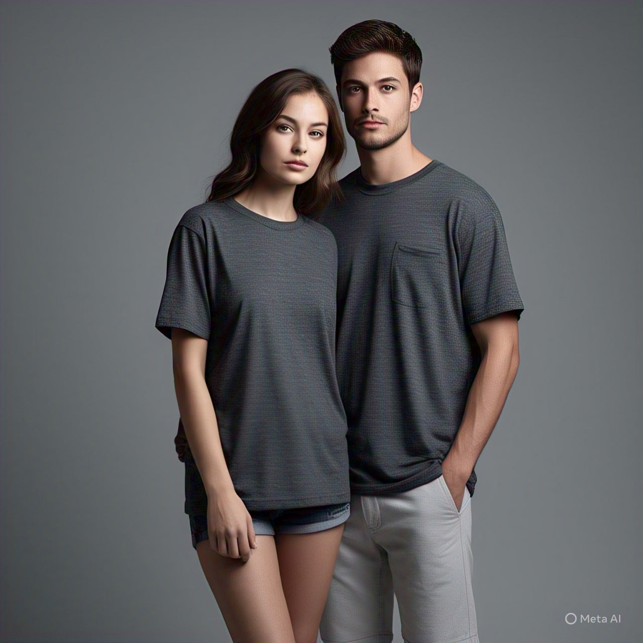 Oversized Tee – Dark Grey Marl