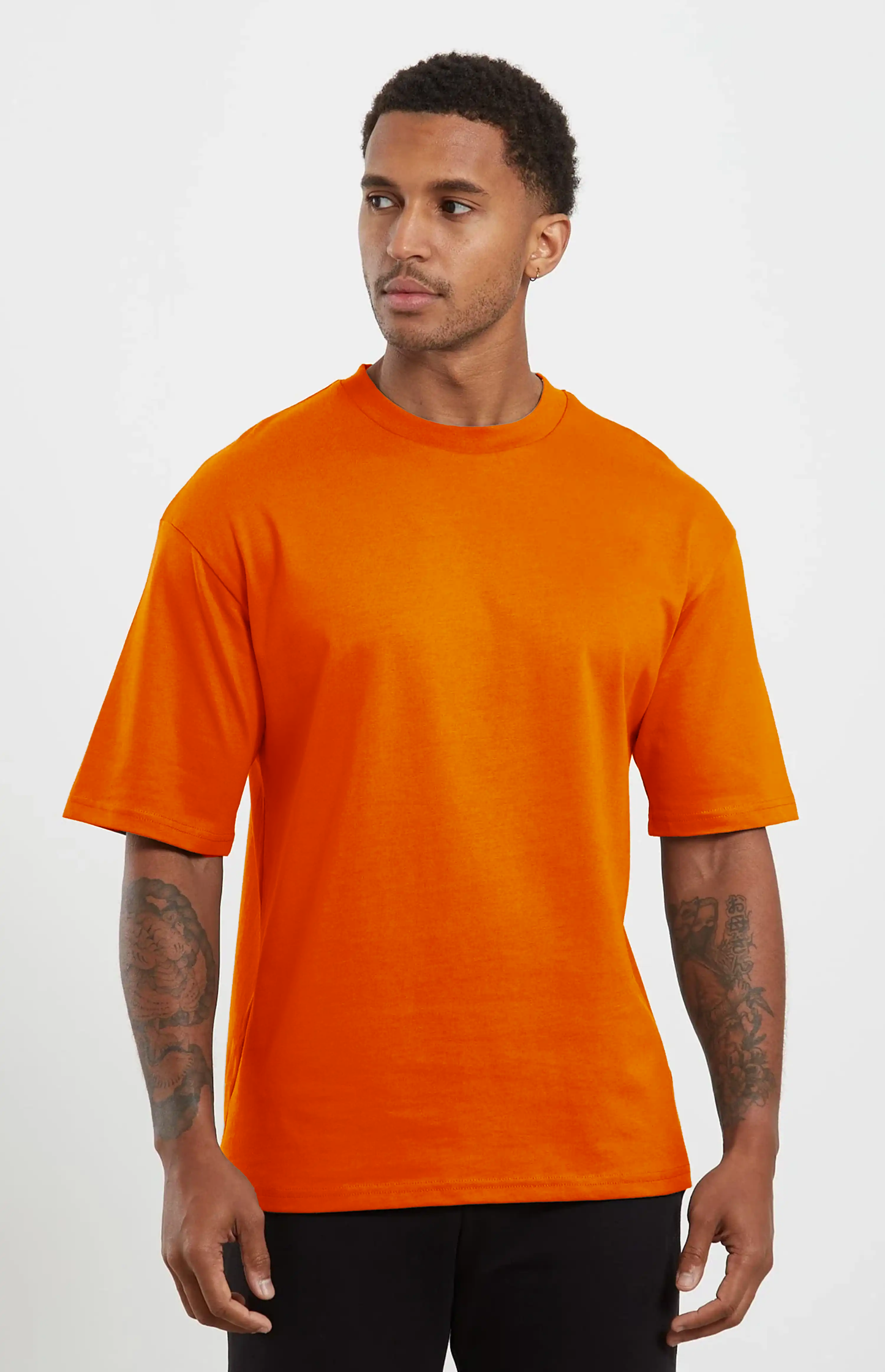 Crew Neck Oversize 190 GSM - Orange Color
